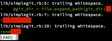 git diff --check 결과